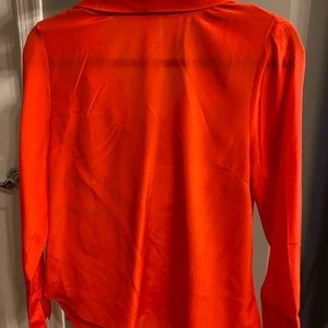 Orange silk top